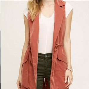 Anthropologie Elevenses Silk Vest